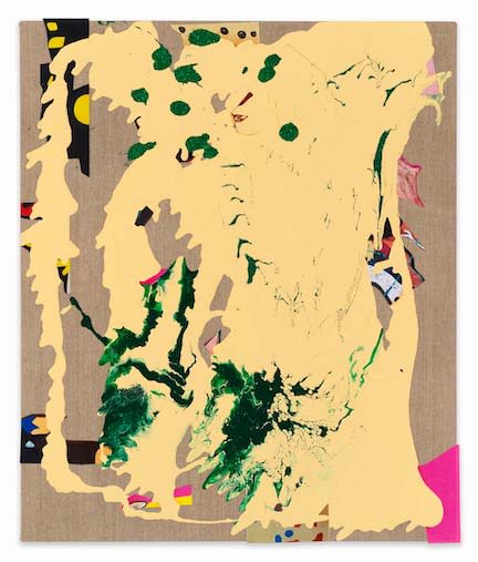 Candida Alvarez, Let's Be Friends, Collage Painting, 2019