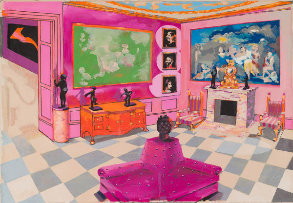Stephen Farthing RA, The Museum of the Boudoir, Manchester Square, 2017