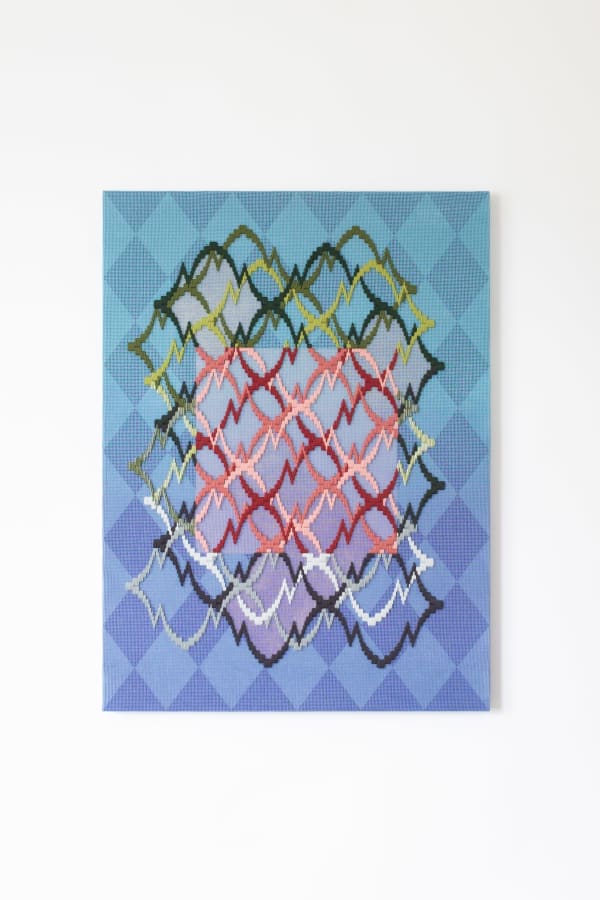 Cecilia Charlton, Pattern analysis [Golden Ratio, blue and purple II], 2023