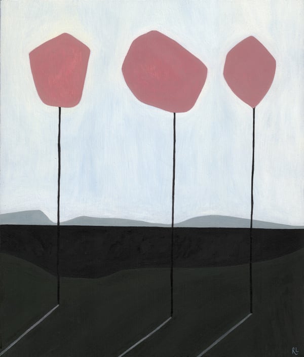 Rob Lyon, Three Trees at the Hill's Apex, 2017