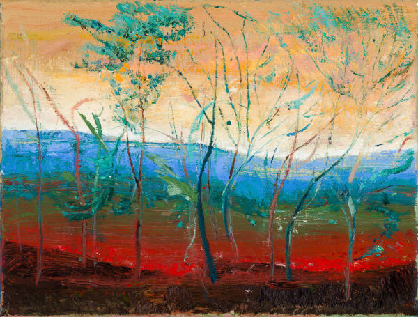 Calum McClure, Small group of trees, Ragogna, 2023