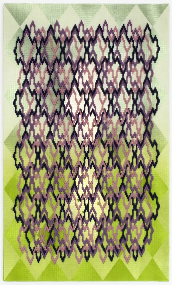 Cecilia Charlton, Pattern analysis [Golden Ratio, seafoam and green], 2022