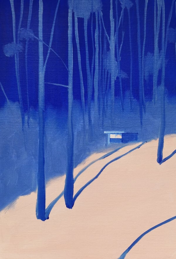 Charlotte Brisland, Folded Blue, 2024