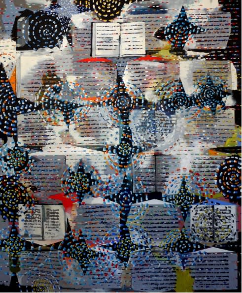 Stephen Farthing RA, The Miracle of the Book, 2012
