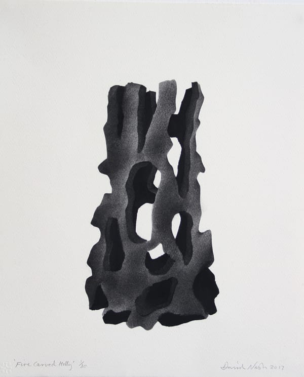 David Nash OBE RA - Fire Carved Holly, 2017