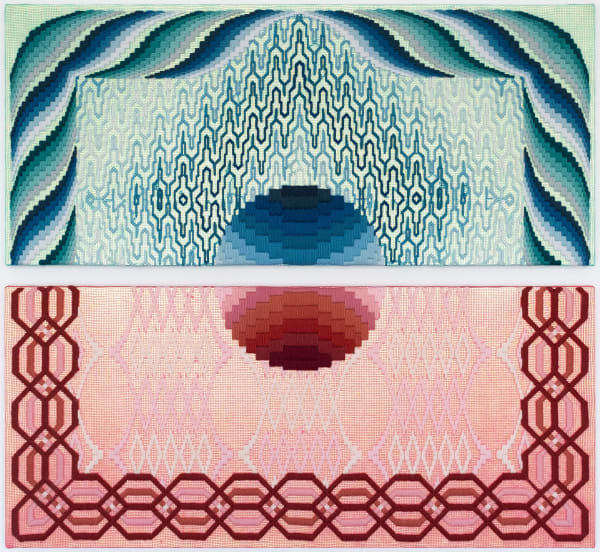 Cecilia Charlton, The dawn of a new day [blue and red], 2020