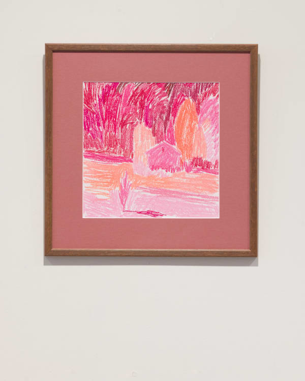 Charlotte Brisland, Pink and peach in soft pastel, 2025
