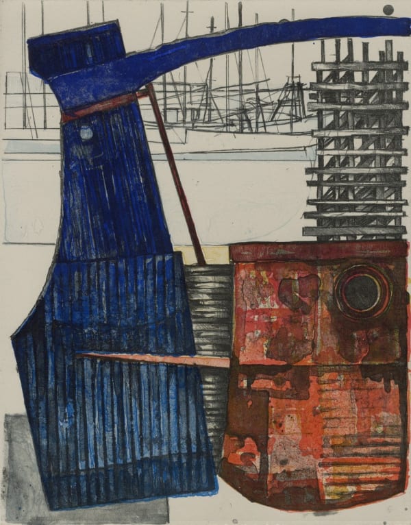 Paul Croft, Quayside Construct: Tiller Blue