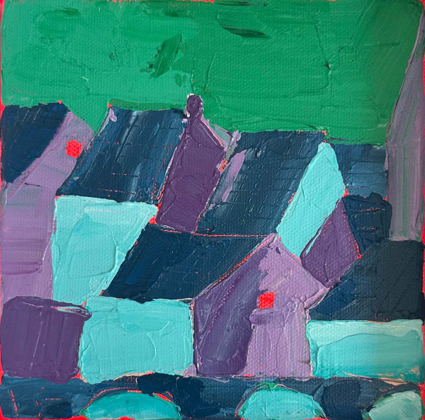 Eloise Govier, Aberteifi Rooftops by the Old Bridge
