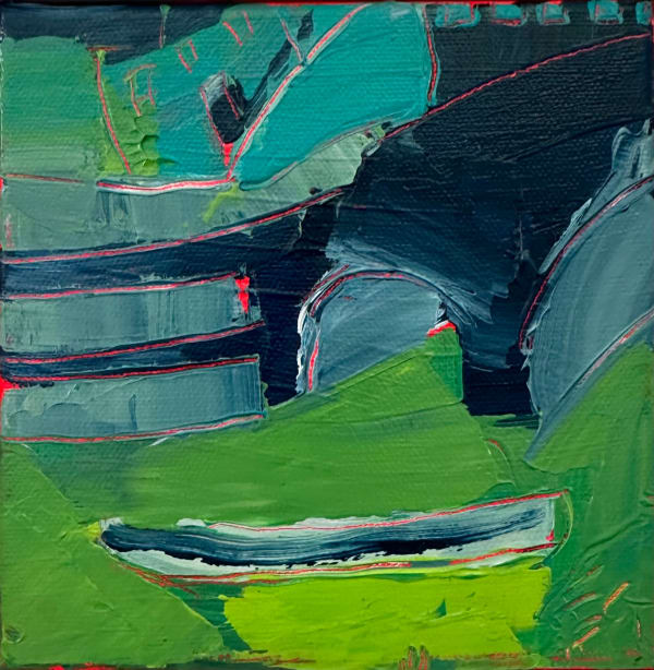 Eloise Govier, Boat Near the Old Bridge, Aberteifi