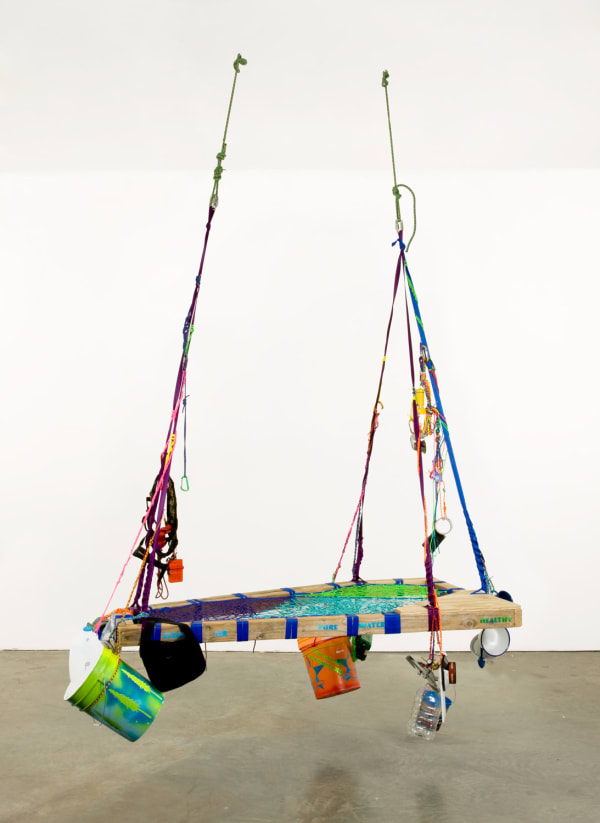 Andrea Bowers, Clean Air Pure Water Healthy Land Tree Sitting Platform for Forest Defense, 2012