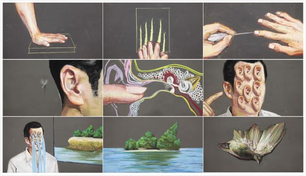 Wang Haiyang 王海洋, "The Birth of the Word, to the Demise of the Bird"《从一本书开始到一只死鸟结束》, 2014-2018