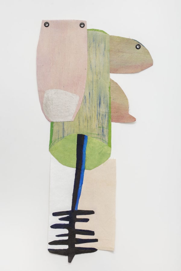 Sarah Faux, Blueish black 蓝黑色, 2018