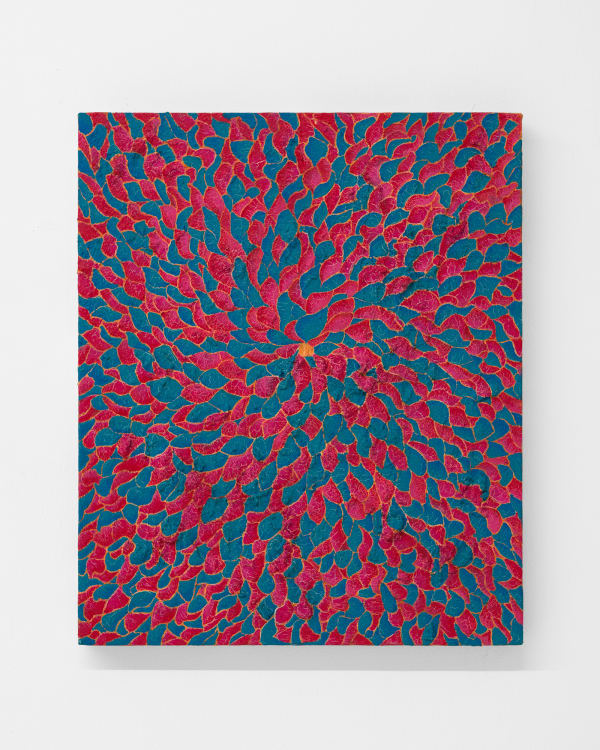 Daniel Chen 陈飞, Red and Blue Flower 红蓝色花, 2022