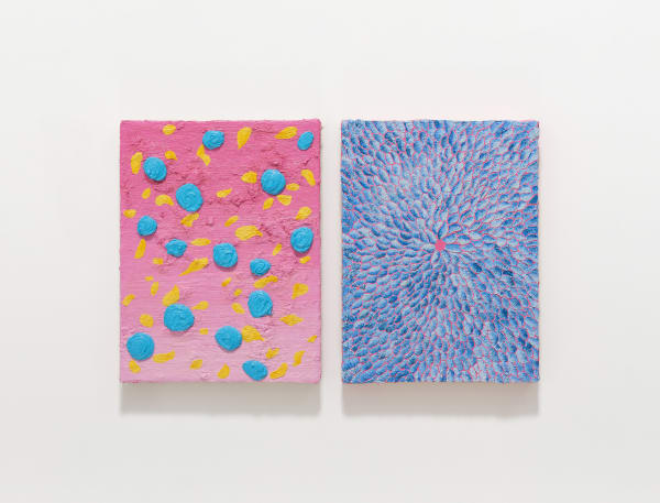 Daniel Chen 陈飞, Blue Flower and Yellow Flower Petals 蓝色花朵和黄色花瓣, 2023