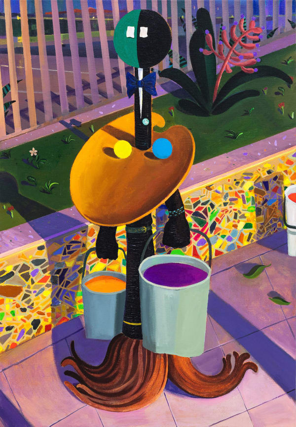 Cai Zebin 蔡泽滨, Fictional Image - The Diligent Painter 编造的形象—勤劳的画家, 2020