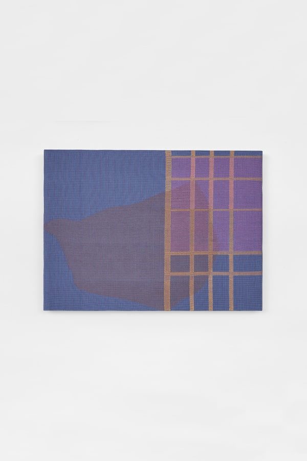 Miranda Fengyuan Zhang 张丰渊, Blue, Purple, Yellow Grid 蓝紫黄, 2023