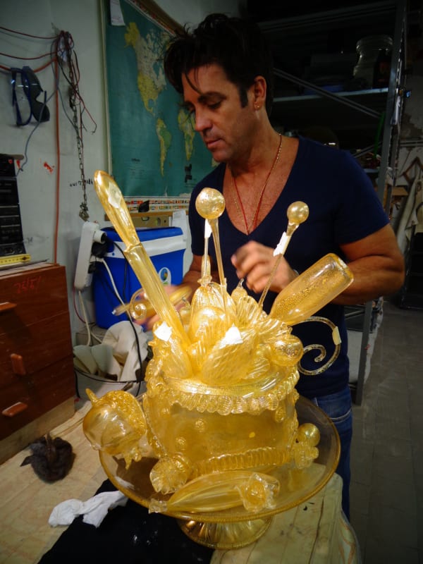 Carlos Betancourt in collaboration with Alberto Latorre, (Production) Cake Atomic, Murano (Berengo Studio Commission, Glasstress, Venice Project, 2012