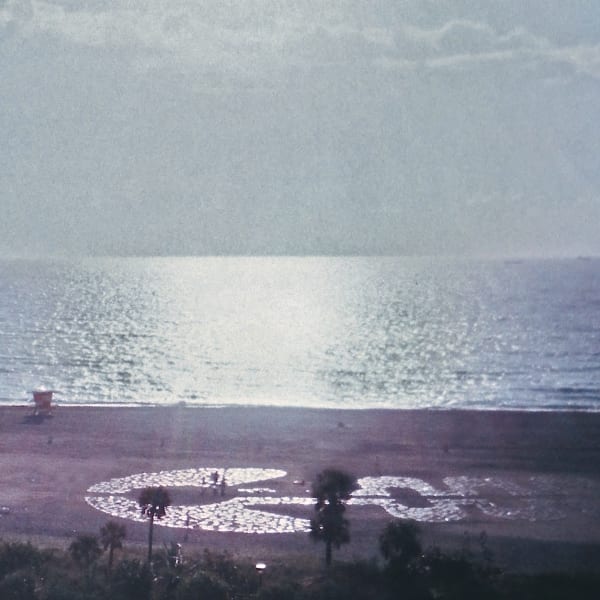 Carlos Betancourt, Sound Symbols Project, site specific installation, Miami Beach, Florida (night time view during vernal equinox), 2000