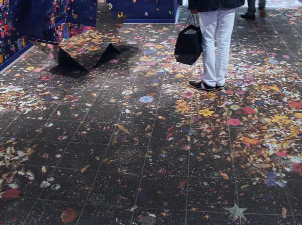 Carlos Betancourt in collaboration with Alberto Latorre, Celestial Garden, (at the Ensemble Vestibule, Celebrity Cruise collection), Corporate Art site-specific permanent installation. (Floor Detail, porcelain tile), 2012