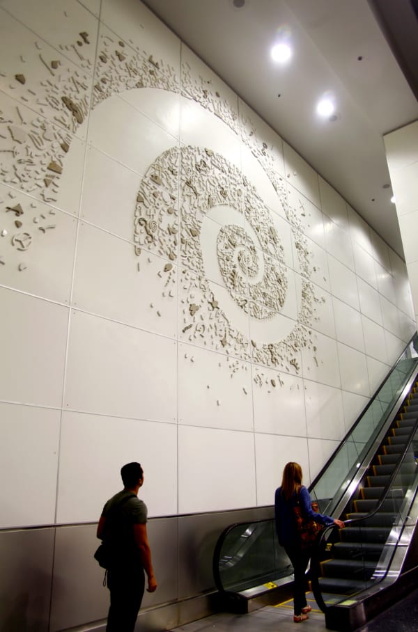 Carlos Betancourt in collaboration with Alberto Latorre, Archaic Substance, North Terminal Project Miami International Airport, Miami-Dade Art in Public Places commission, 2011