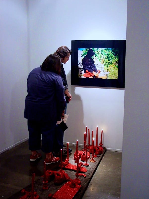 Carlos Betancourt, Interventions in Wynwood Skateboard installation (detail view), 2003