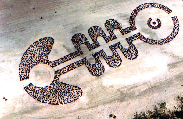 Carlos Betancourt, Sound Symbols Project, site specific installation, Miami Beach, Florida (overall view) , 2000