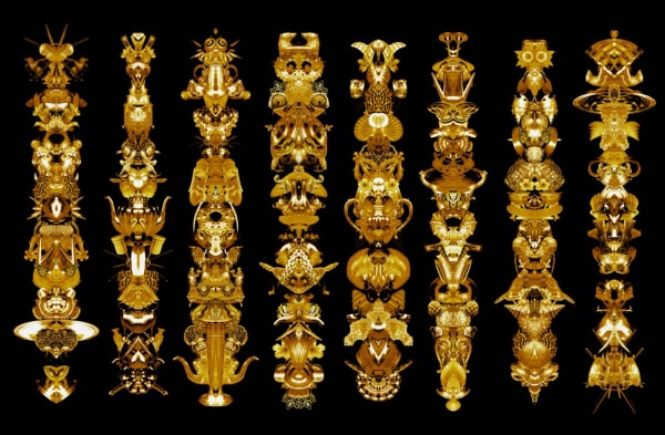 Carlos Betancourt, Amulet for Light I, (gold) , 2012