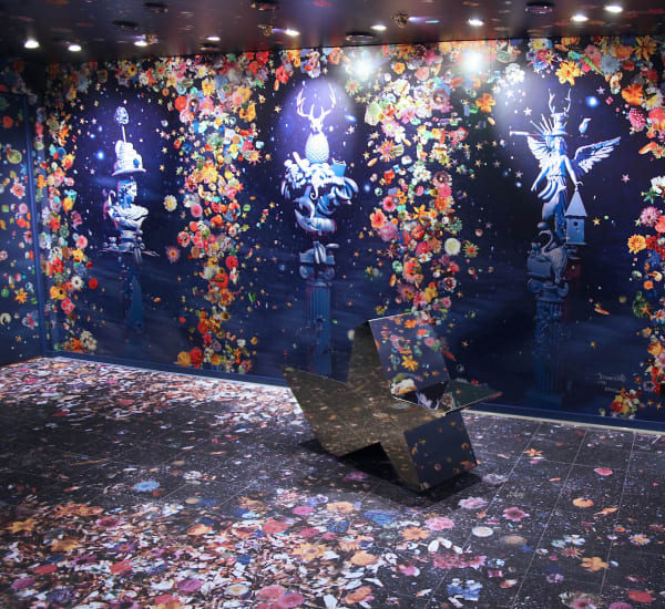 Carlos Betancourt in collaboration with Alberto Latorre, Celestial Garden, (at the Ensemble Vestibule, Celebrity Cruise collection), Corporate Art site-specific permanent installation (VIDEO LINK), 2012