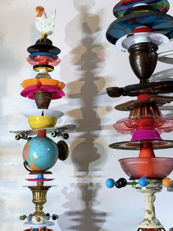 Carlos Betancourt, (detail) On the Edge: The Hopeful Forest (rooster II), 2019