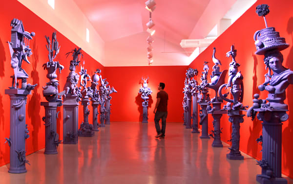 Carlos Betancourt in collaboration with Alberto Latorre, Portrait of a Garden, (site specific installation overall view), 2009