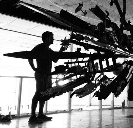 Carlos Betancourt in collaboration with Alberto Latorre, Suspended Sculptures series, Appropriations from el Rio, 2013