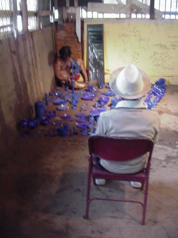 Carlos Betancourt, Interventions with Aracoels Objects, (overall performance view), 2002