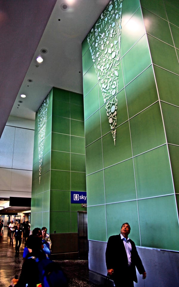 Carlos Betancourt in collaboration with Alberto Latorre, Archaic Substance, North Terminal Project Miami International Airport, Miami-Dade Art in Public Places commission, 2011