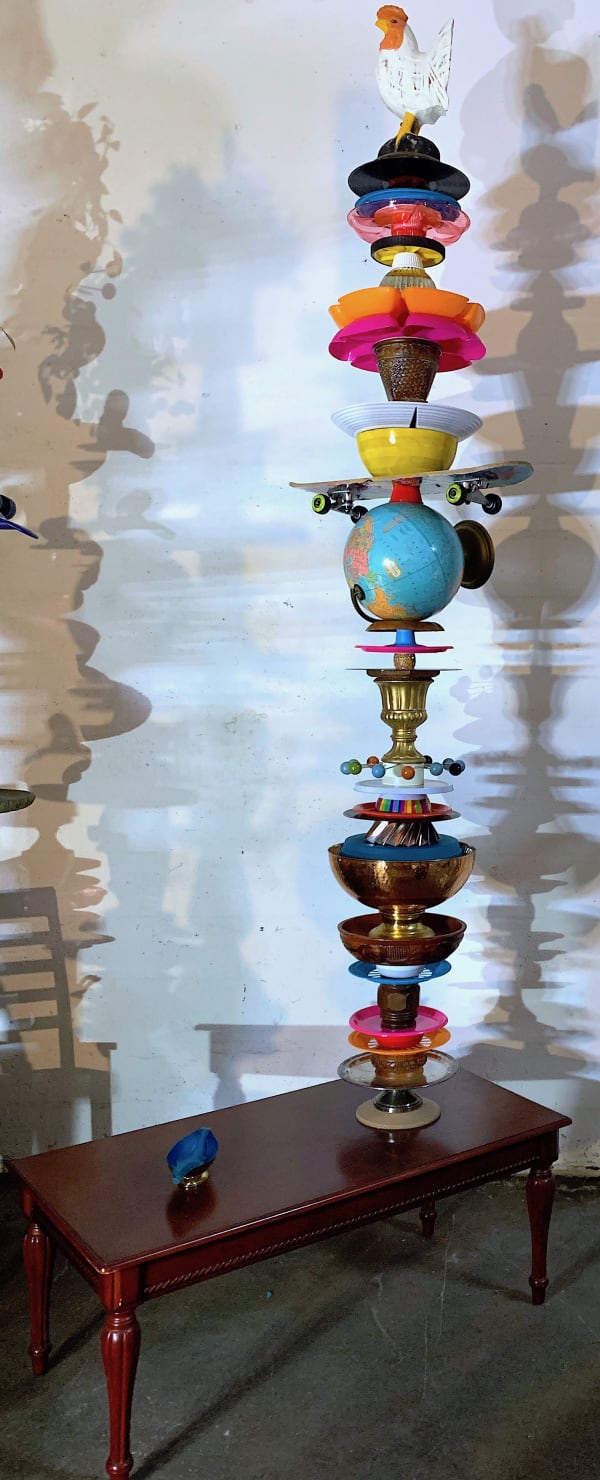 Carlos Betancourt, On the Edge: The Hopeful Forest (rooster ll), 2019