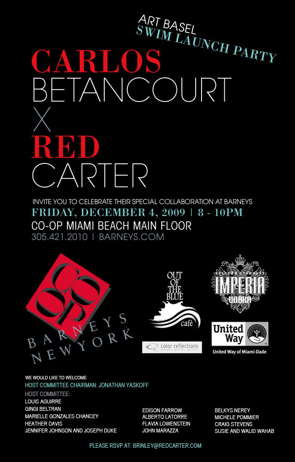 Carlos Betancourt in collaboration with Red Carter, El Portal and Re-Collections (commission for mural and swimsuit art for Barney's NY), 2009