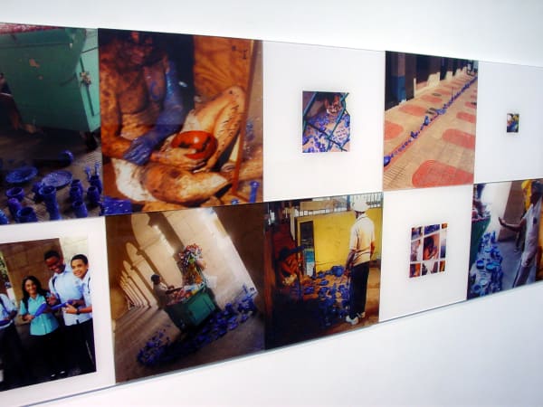 Carlos Betancourt, Interventions with Aracoel Objects Largo Museum, Forida (installation close up of Plexiglas c-print elements), 2002-2003