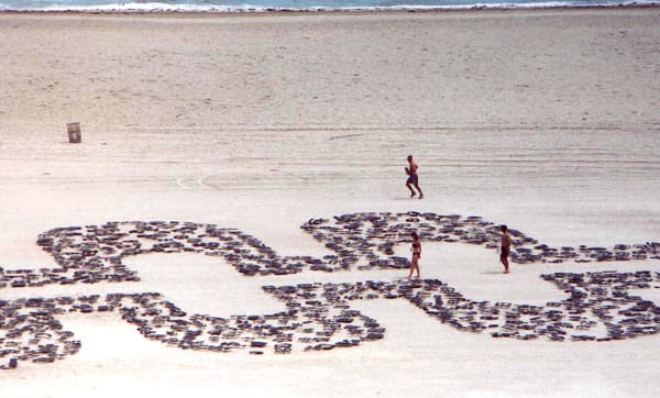 Carlos Betancourt, Sound Symbols Project, site specific installation, Miami Beach, Florida (detail view), 2000