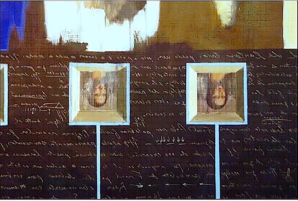 Carlos Betancourt, ..Y Mona Lisa (detail view), 1997