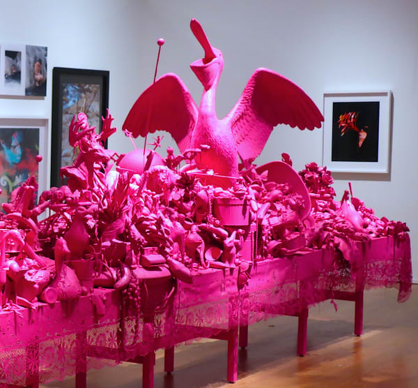 Carlos Betancourt, Exhibit, Florida Prize in Contemporary Art, Orlando Art Museum, Florida, Let Them Feel Pink (partial view), 2012