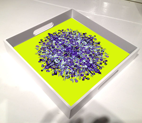Carlos Betancourt, Le Trays, (trays with artwork images project), 2014-present