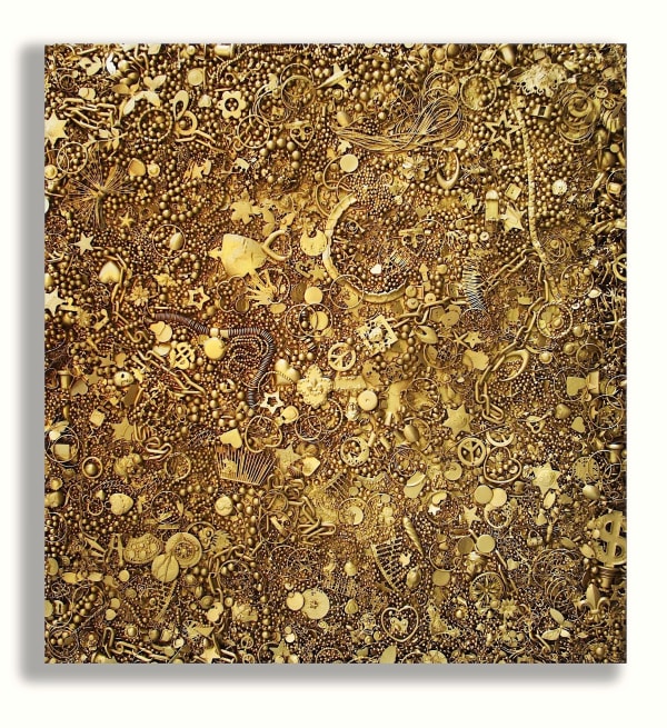 Carlos Betancourt, Disposable Memories I, (III, gold), 2013