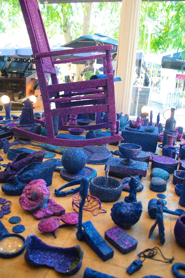 Carlos Betancourt, Installation with Abuela's objects (site specific temporal installation for Books and Books and Miami Contemporary book release), 2007