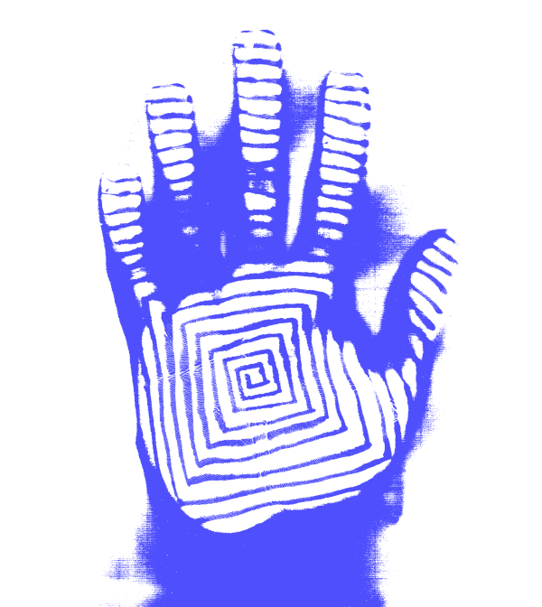 Carlos Betancourt, The Print (white and blue), 2009