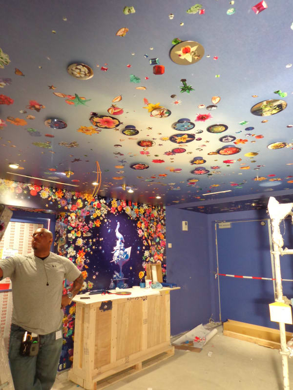 Carlos Betancourt in collaboration with Alberto Latorre, Celestial Garden, (at the Ensemble Vestibule, Celebrity Cruise collection), Corporate Art site-specific permanent installation, 2012