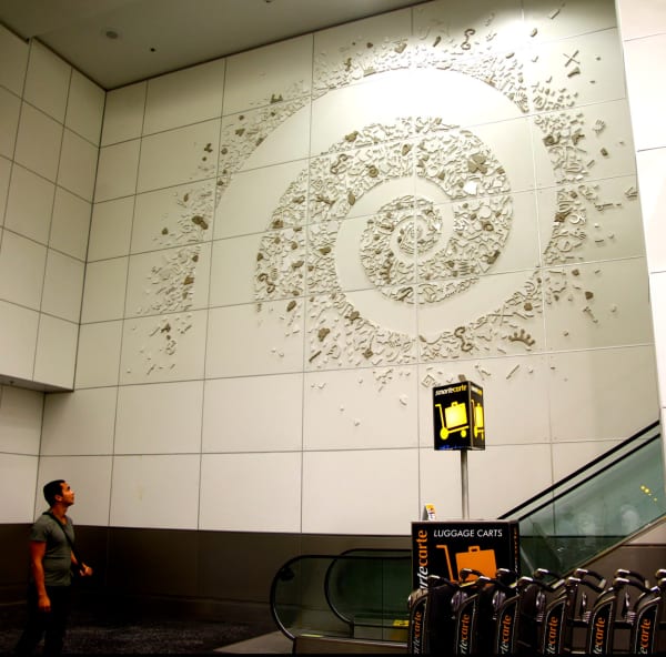 Carlos Betancourt in collaboration with Alberto Latorre, Archaic Substance, North Terminal Project Miami International Airport, Miami-Dade Art in Public Places commission, 2011