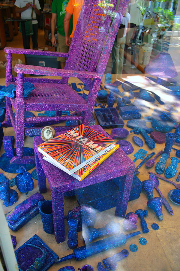 Carlos Betancourt, Installation with Abuela's objects (site specific temporal installation for Books and Books and Miami Contemporary book release), 2007