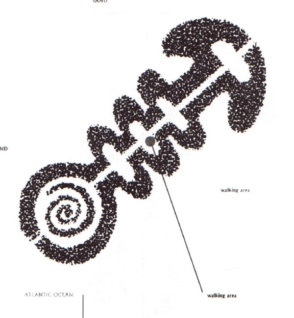 Carlos Betancourt, Sound Symbols Project, site specific installation, Miami Beach, Florida (drawings detail), 2000