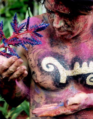 Carlos Betancourt, Worshipping of my Ancestors Series, Establishing Meaning, 2001