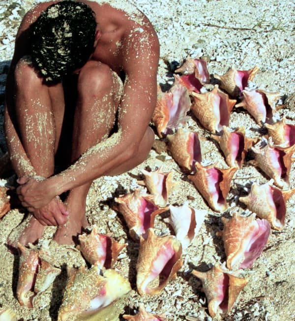 Carlos Betancourt, Untitled (Conch, Alberto and Vieques), 2004